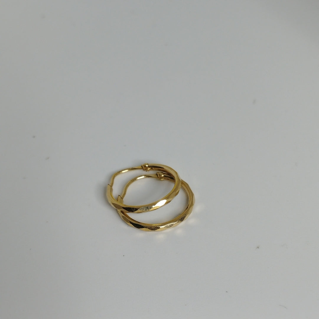 ARRACADAS PAR ORO 14 K 1 GRMS (SEMINUEVO)