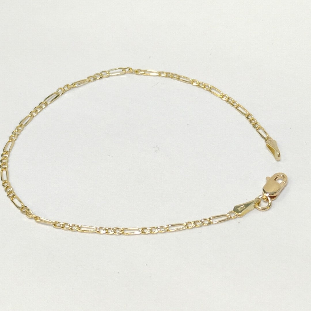 PULSERAS 3X1 ORO 14K 18 CM 1.5 GR (NUEVO)