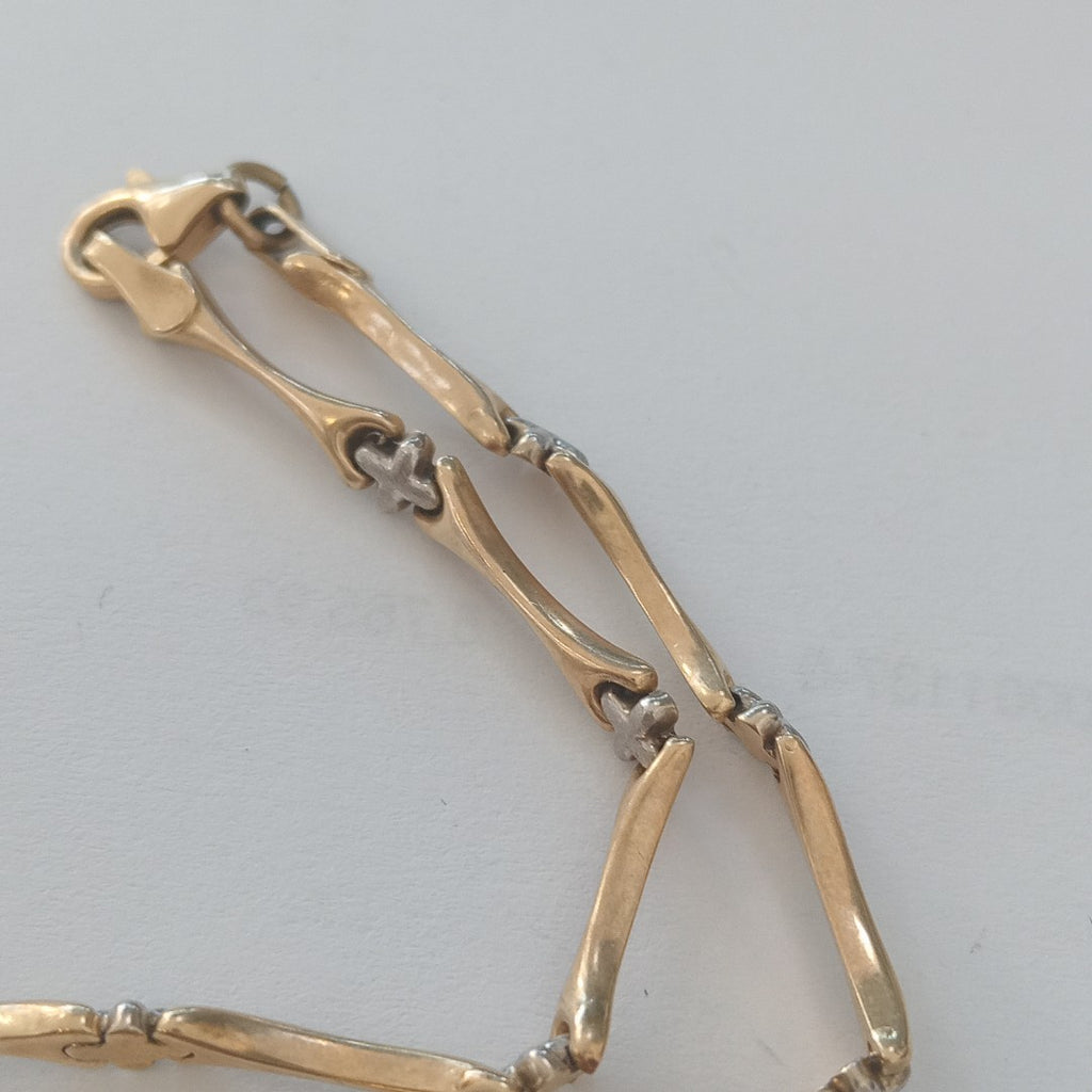 PULSERA ORO COMBINADO 10 K 2,80 GRMS (SEMINUEVO)