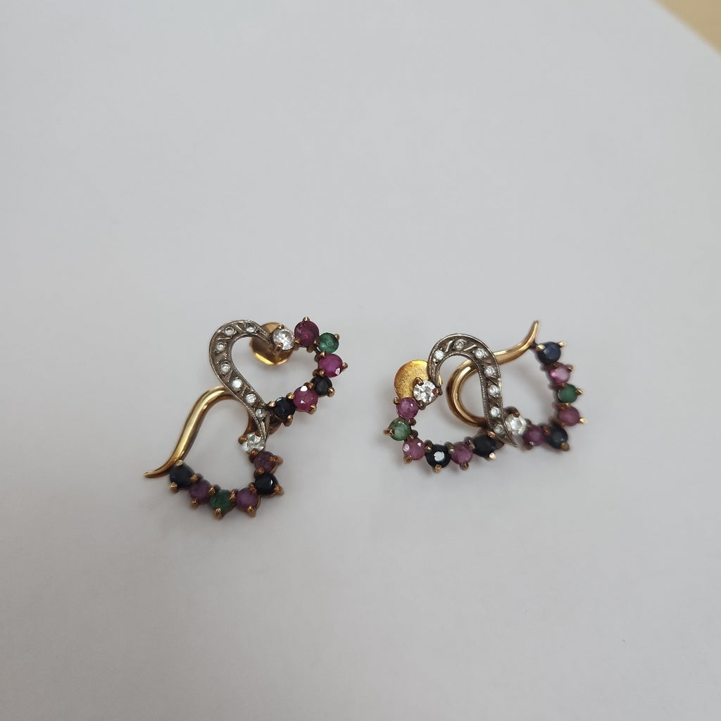 BROQUELES PAR ORO 14 K 10.5 GRMS (SEMINUEVO)