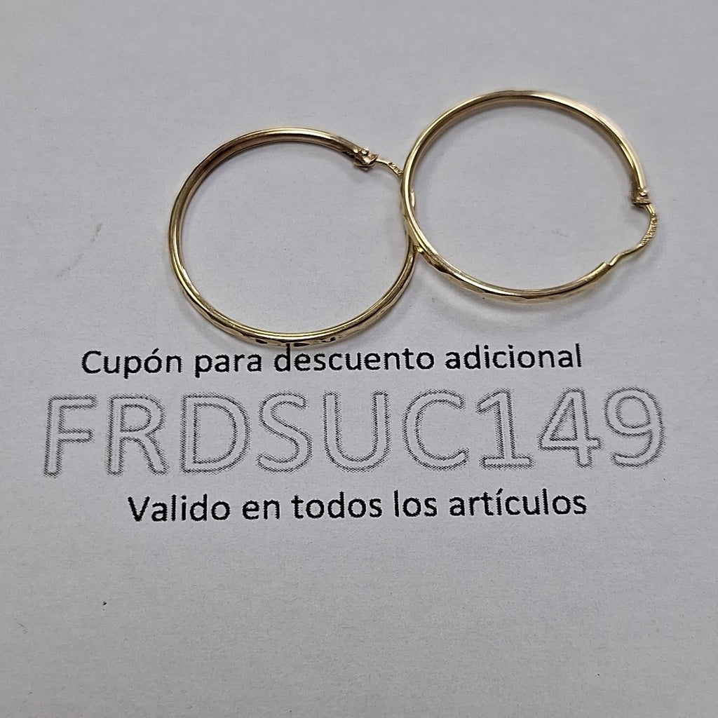 ARRACADAS PAR ORO 10 K 1.4 GRMS (SEMINUEVO)