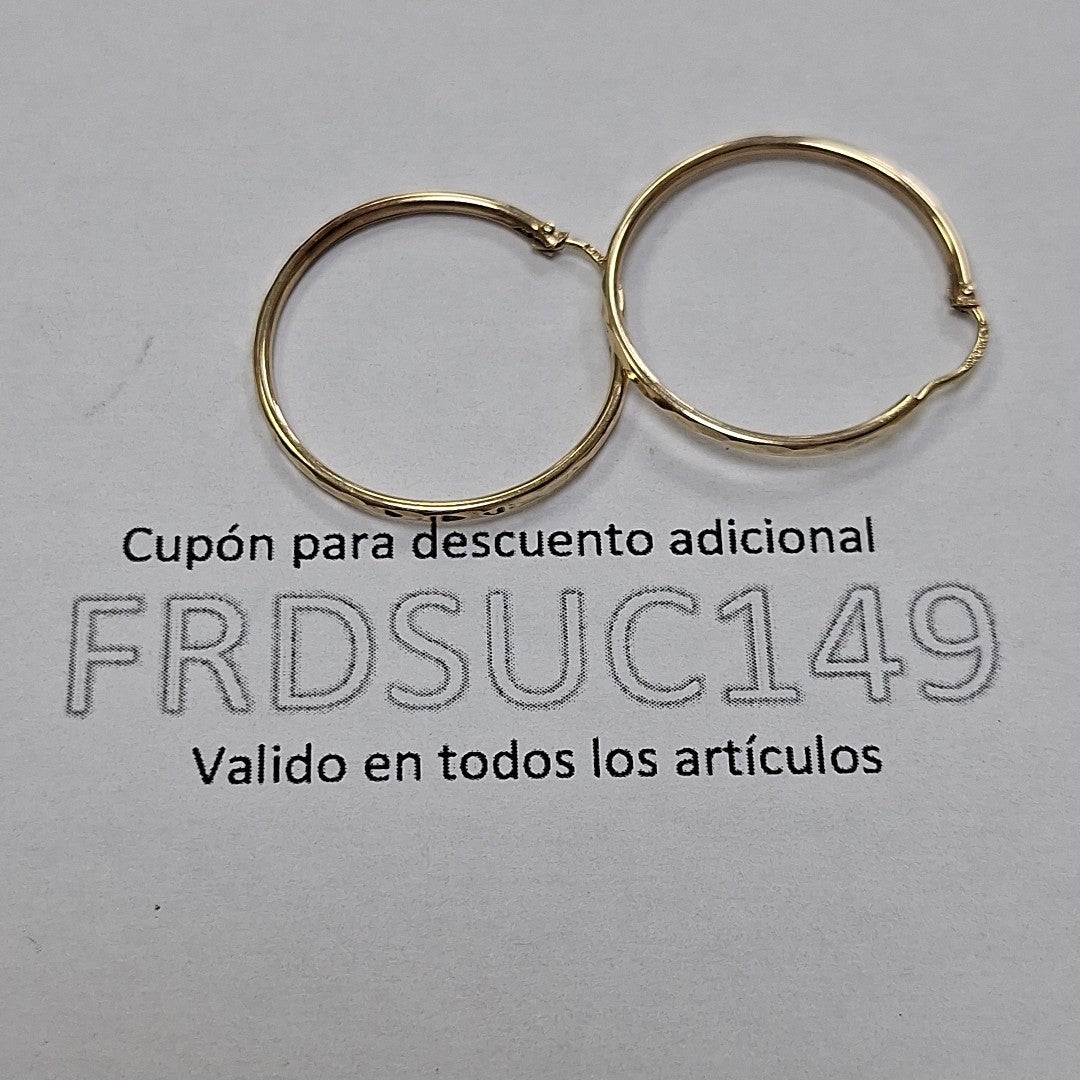 ARRACADAS PAR ORO 10 K 1.4 GRMS (SEMINUEVO)