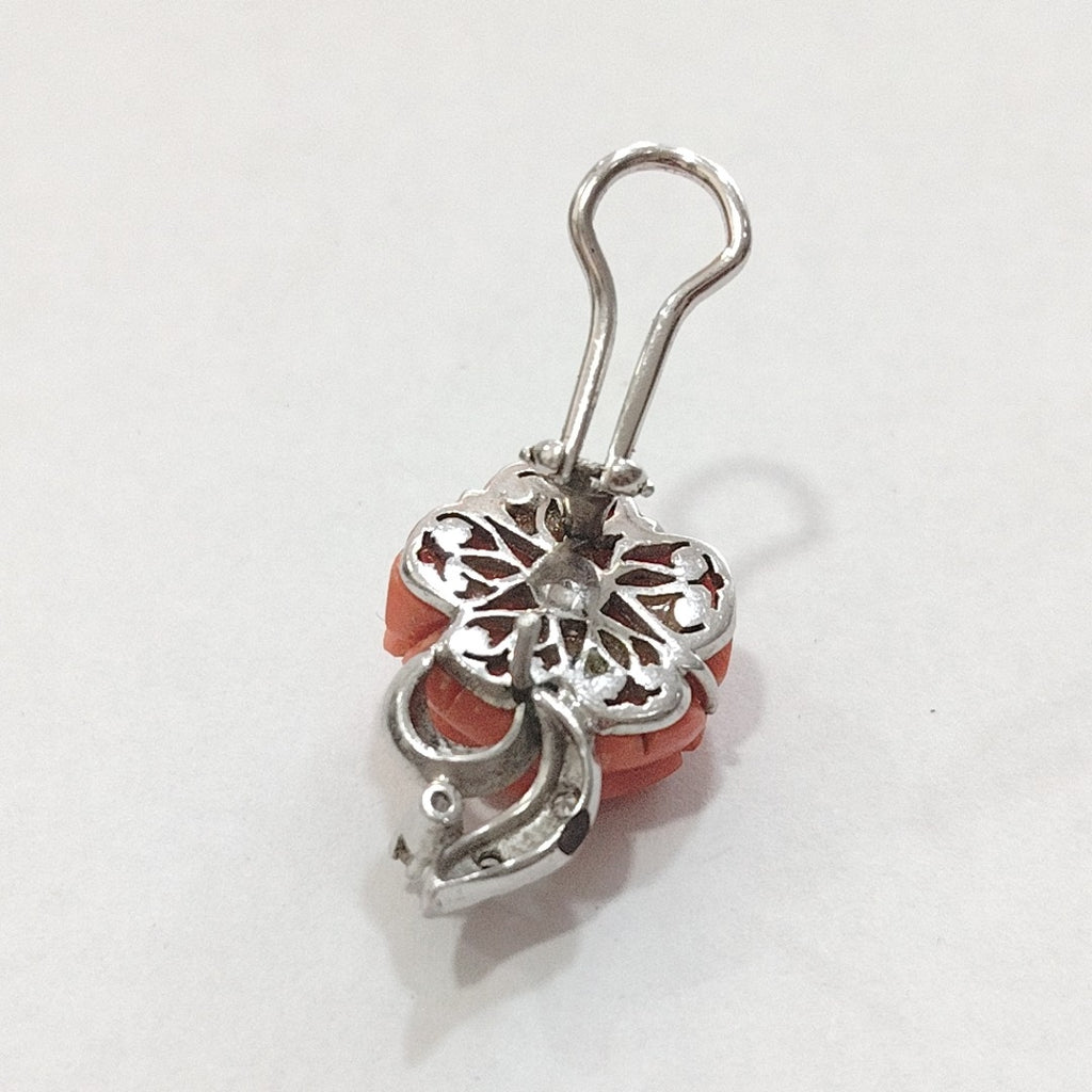 ARETES PAR ORO BLANCO 10 K 7,90 GRMS (SEMINUEVO)