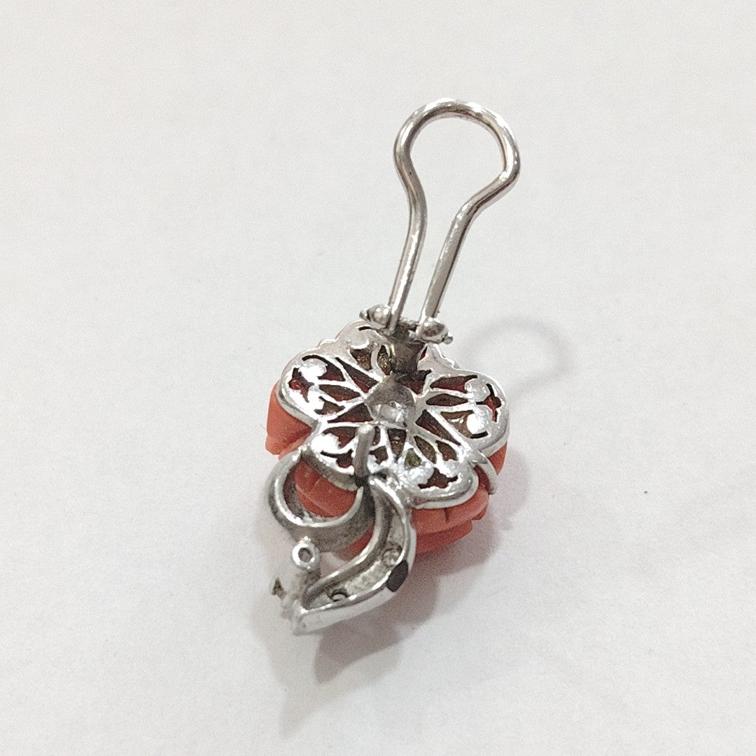 ARETES PAR ORO BLANCO 10 K 7,90 GRMS (SEMINUEVO)