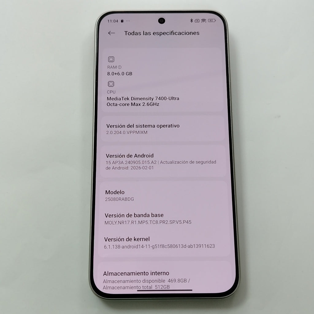 CELULAR XIAOMI REDMI NOTE 15 PRO 5G 25080RABDG (2026) 512 GB 8 GB RAM (SEMINUEVO)