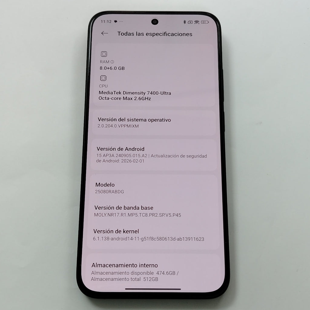 CELULAR XIAOMI REDMI NOTE 15 PRO 5G 25080RABDG (2026) 512 GB 8 GB RAM (SEMINUEVO)