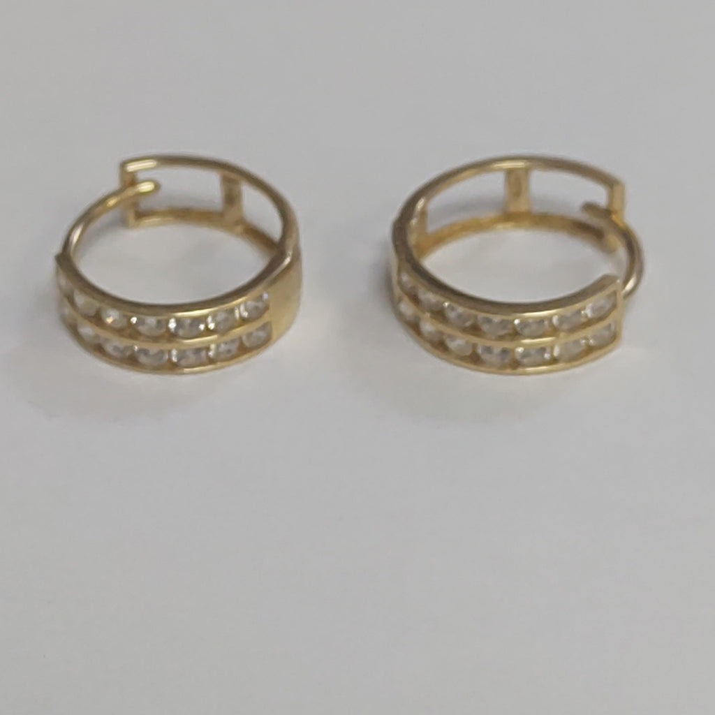 ARRACADAS PAR ORO 14 K 1 GRMS (SEMINUEVO)