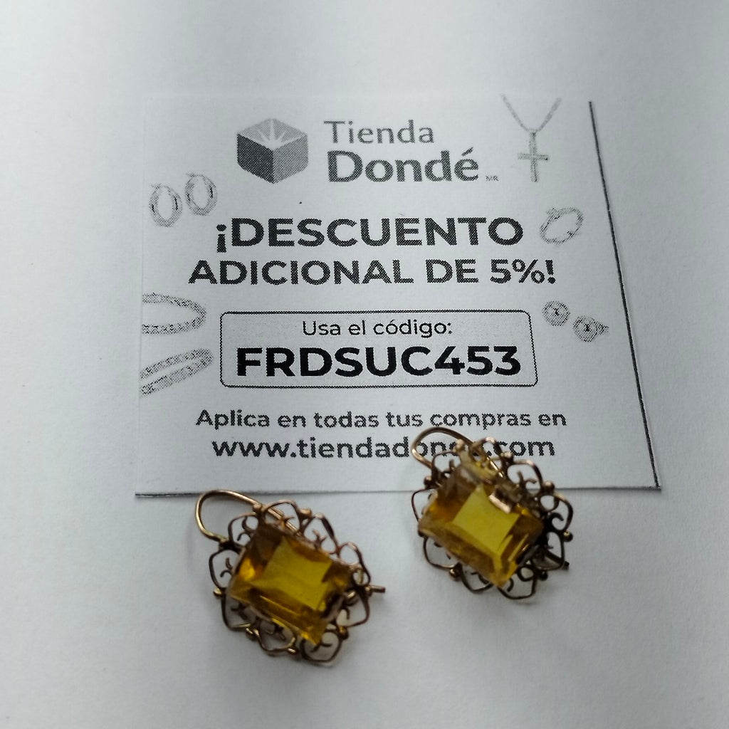 ARETES PAR ORO 8 K 2.5 GRMS (SEMINUEVO)