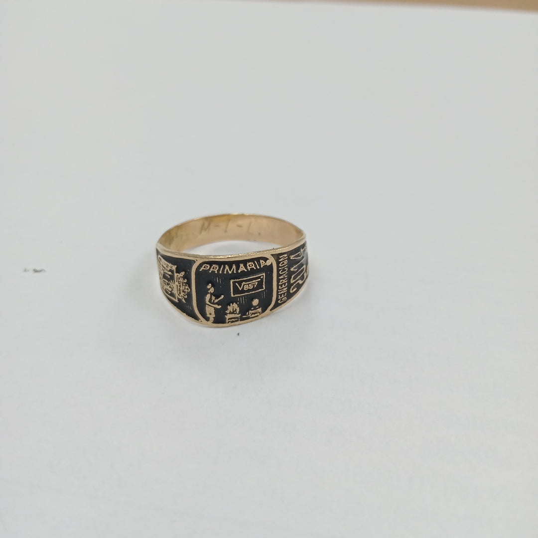 ANILLO DE GRADUACIÓN ORO 8 K 1.8 GRMS (SEMINUEVO)