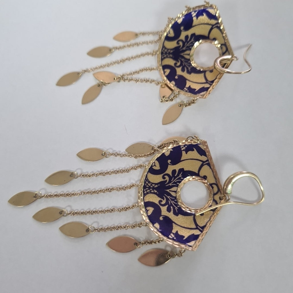 ARETES PAR ORO 14 K 12.7 GRMS (SEMINUEVO)