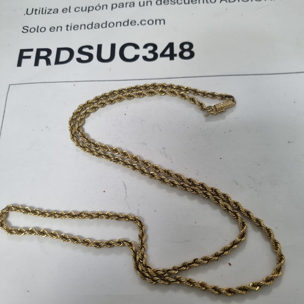 CADENA ORO 14 K 20.6 GRMS (SEMINUEVO)