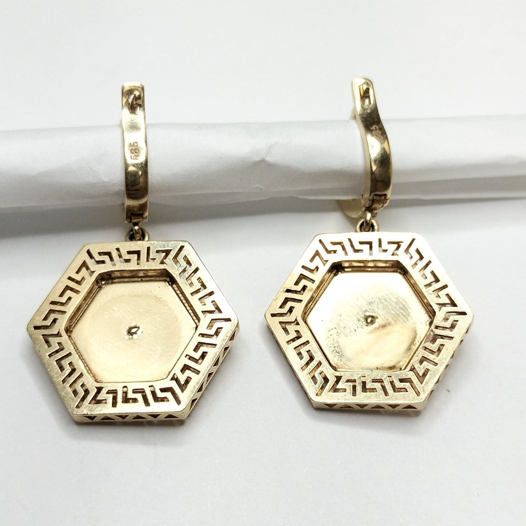 ARETES PAR ORO 14 K 8.7 GRMS (SEMINUEVO)