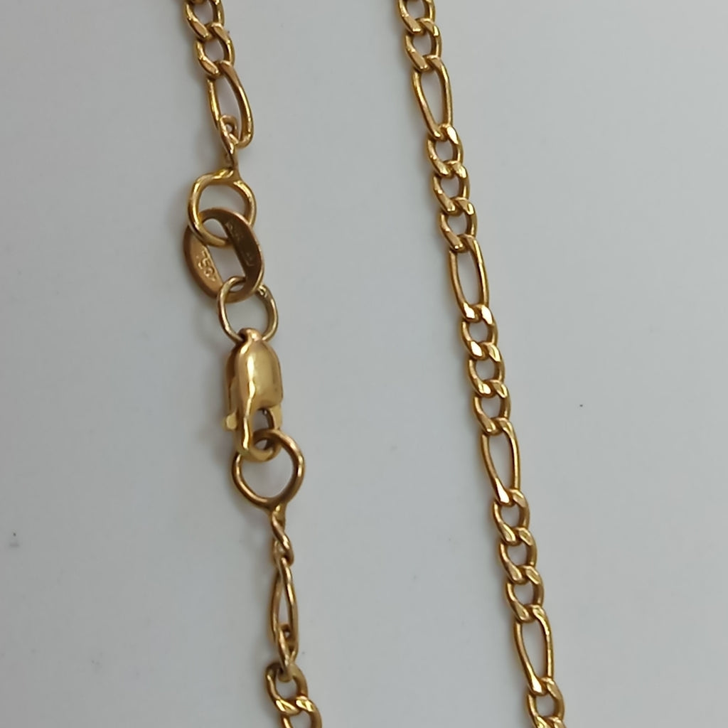 CADENA, MEDALLA RELIGIOSA ORO 18 K 5.7 GRMS (SEMINUEVO)