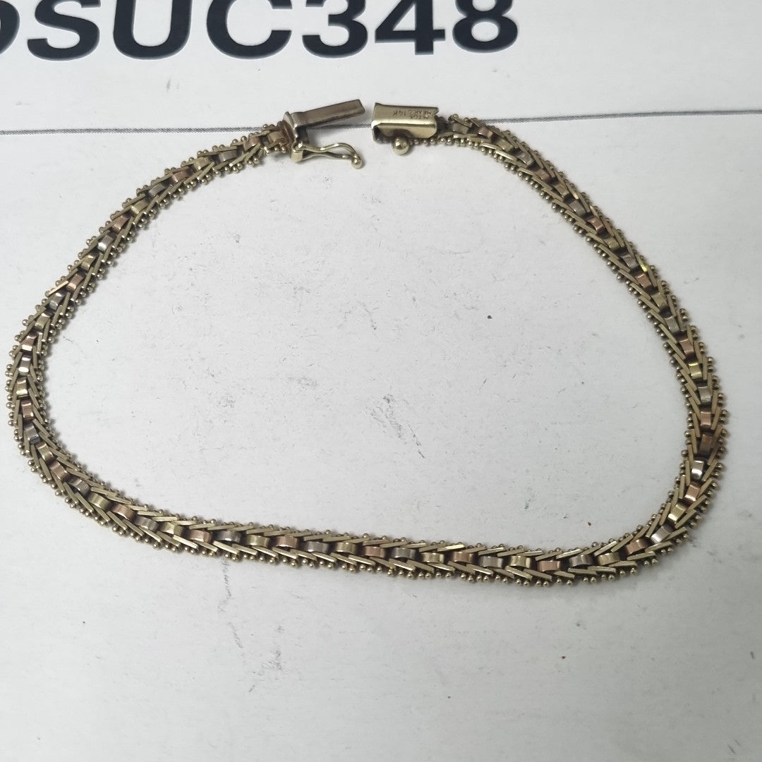 PULSERA ORO 14 K 7.7 GRMS (SEMINUEVO)