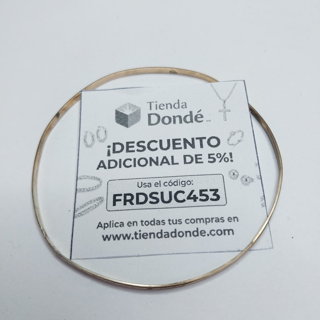 PULSERA RIGIDA ORO 8 K 3.8 GRMS (SEMINUEVO)