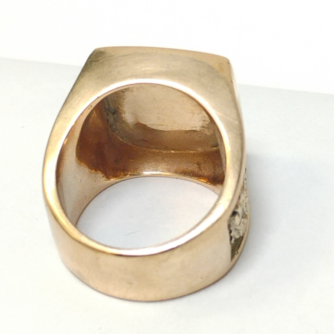 ANILLO DE GRADUACIÓN ORO 10 K 16.9 GRMS (SEMINUEVO)