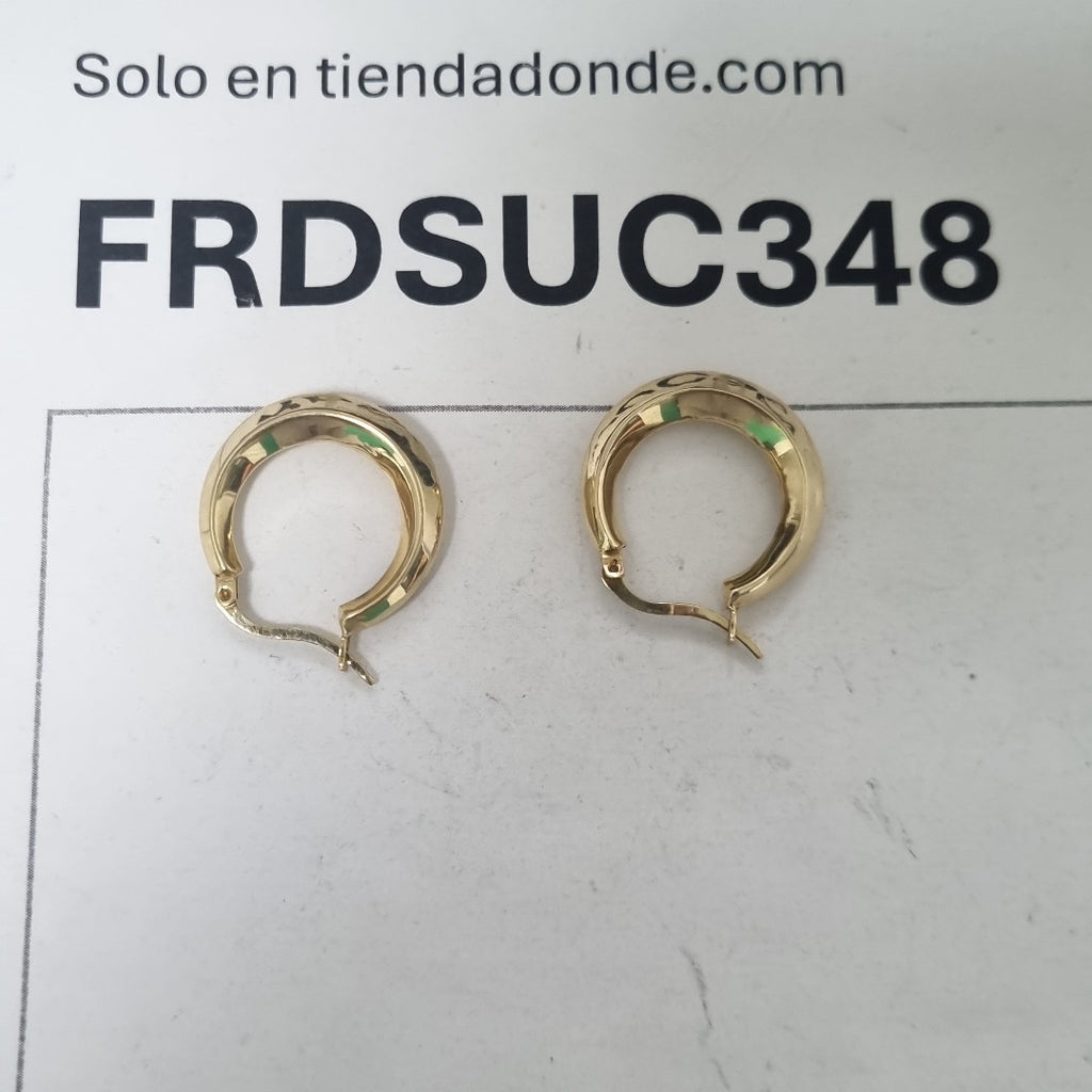 ARRACADAS PAR ORO 14 K 2.9 GRMS (SEMINUEVO)