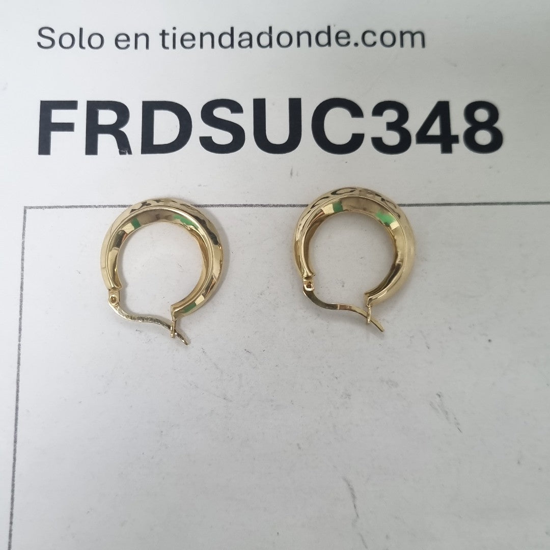 ARRACADAS PAR ORO 14 K 2.9 GRMS (SEMINUEVO)