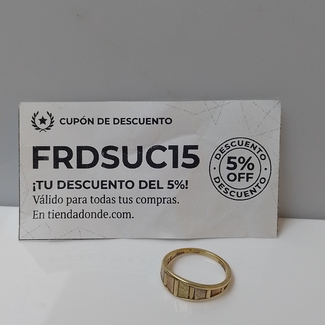 ANILLITO ORO, ORO COMBINADO 10 K 2.8 GRMS (SEMINUEVO)