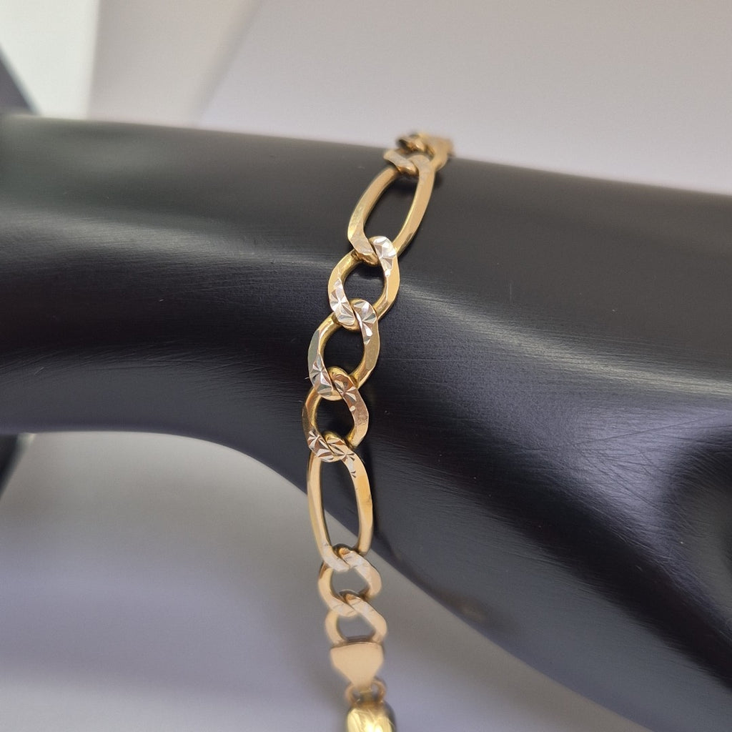 PULSERA ORO, RODIADO 14 K 9.2 GRMS (SEMINUEVO)