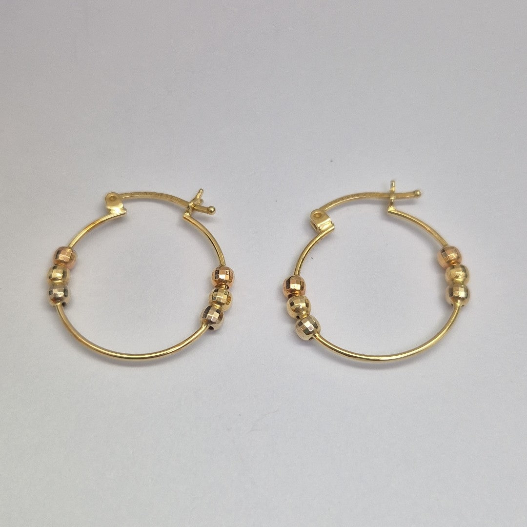 ARRACADAS PAR ORO 14 K 2 GRMS (SEMINUEVO)
