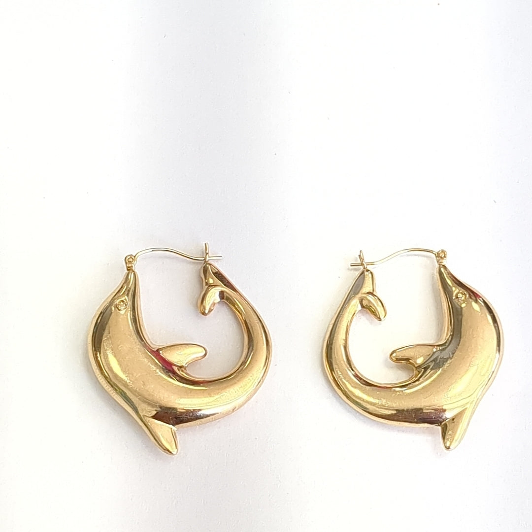 ARRACADAS PAR ORO 14 K 6,20 GRMS (SEMINUEVO)