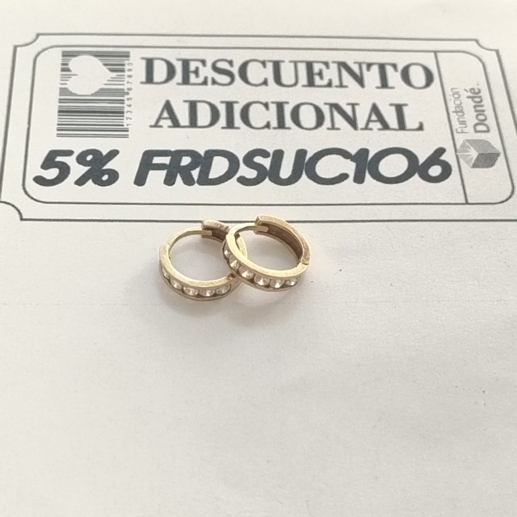 ARRACADAS PAR ORO 10 K 1.8 GRMS (SEMINUEVO)