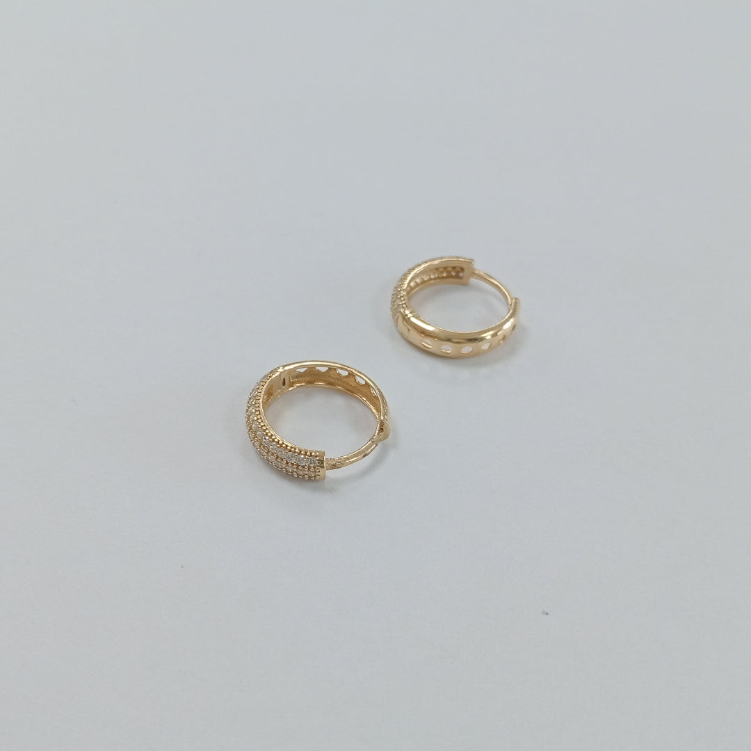 ARRACADAS PAR ORO 14 K 2.6 GRMS (SEMINUEVO)