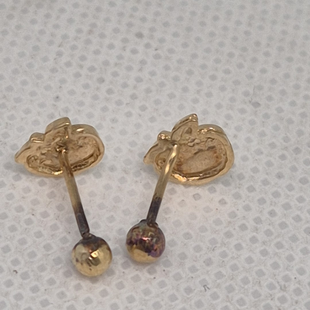 BROQUELES PAR ORO 14 K 0,80 GRMS (SEMINUEVO)