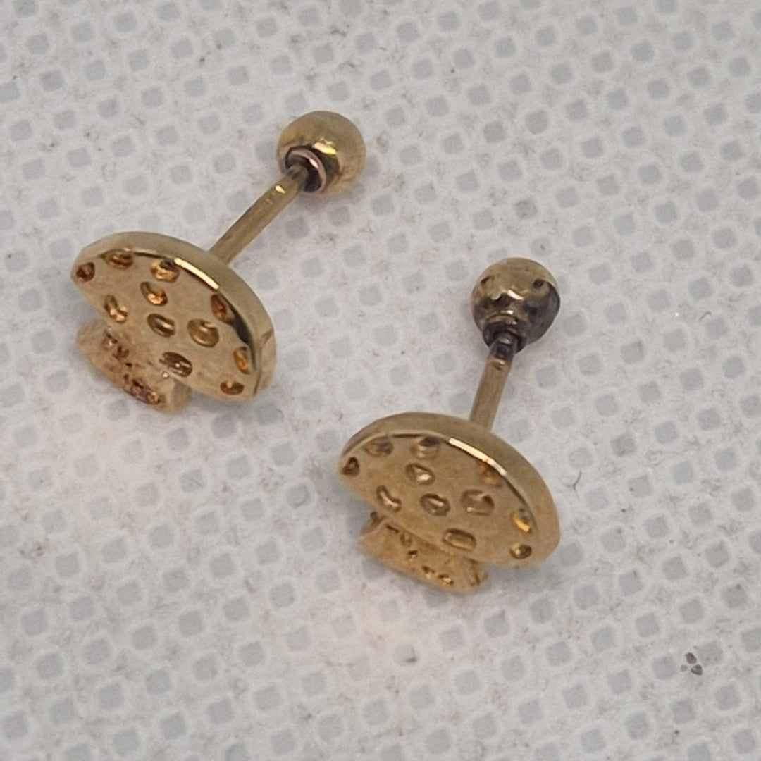 BROQUELES PAR ORO 14 K 0,70 GRMS (SEMINUEVO)