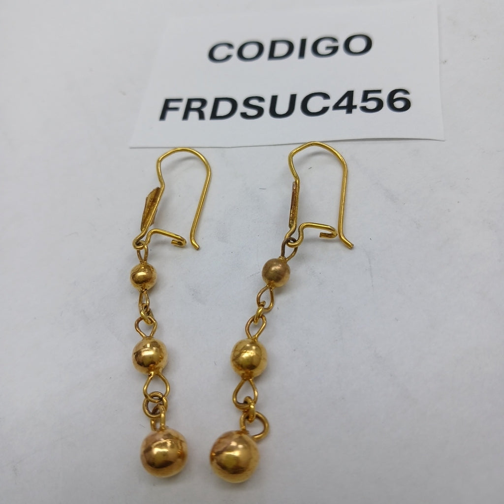 ARETES PAR ORO 10 K 2.2 GRMS (SEMINUEVO)