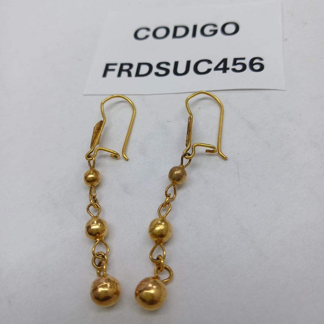 ARETES PAR ORO 10 K 2.2 GRMS (SEMINUEVO)