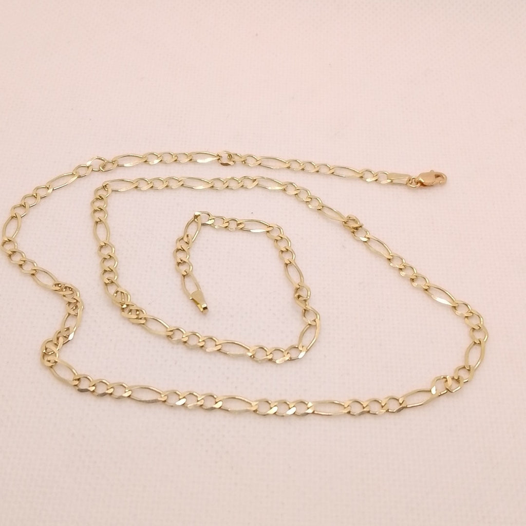 CADENAS TEJIDO 3X1 ORO 10K 55 CM 6.4 GR (NUEVO)
