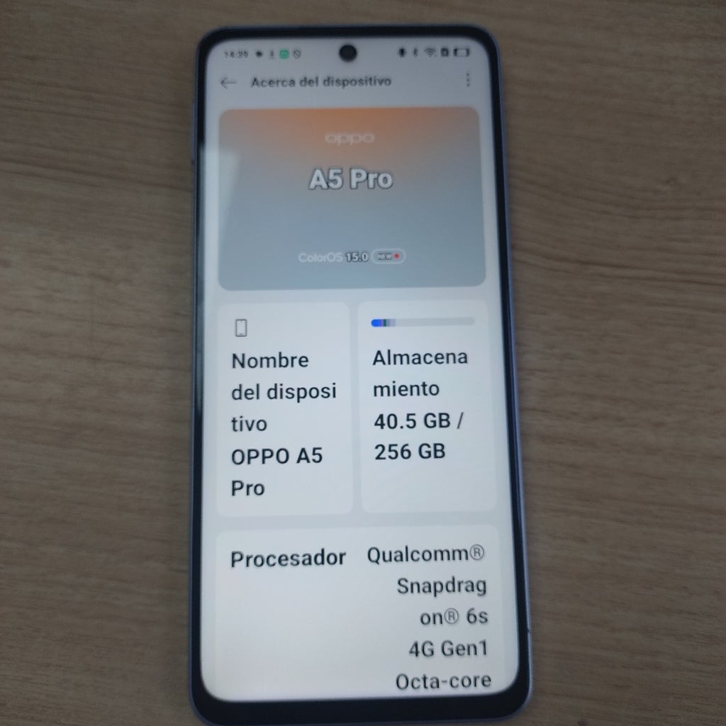 CELULAR OPPO A5 PRO CPH2711 (2025) 256 GB 8 GB RAM (SEMINUEVO)