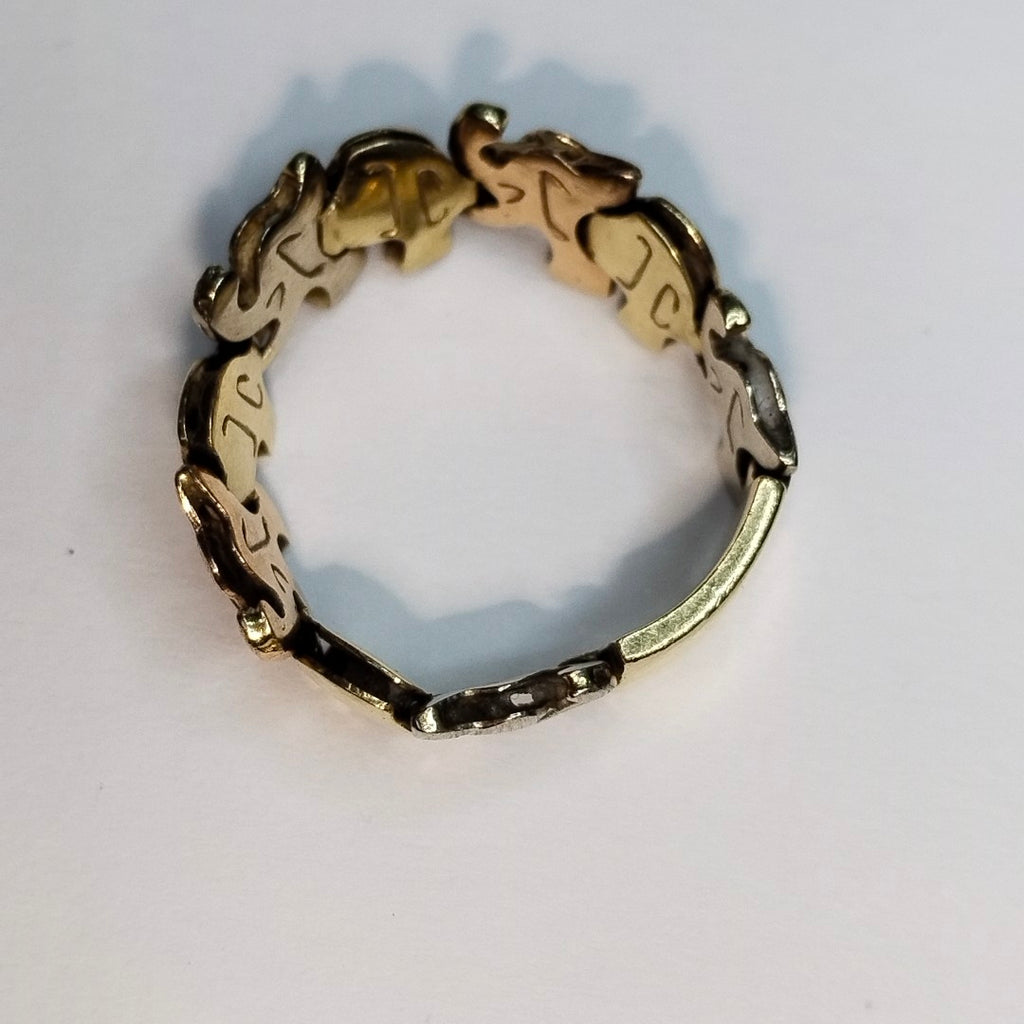 ANILLITO ORO,ORO COMBINADO 14 K 3,50 GRMS (SEMINUEVO)