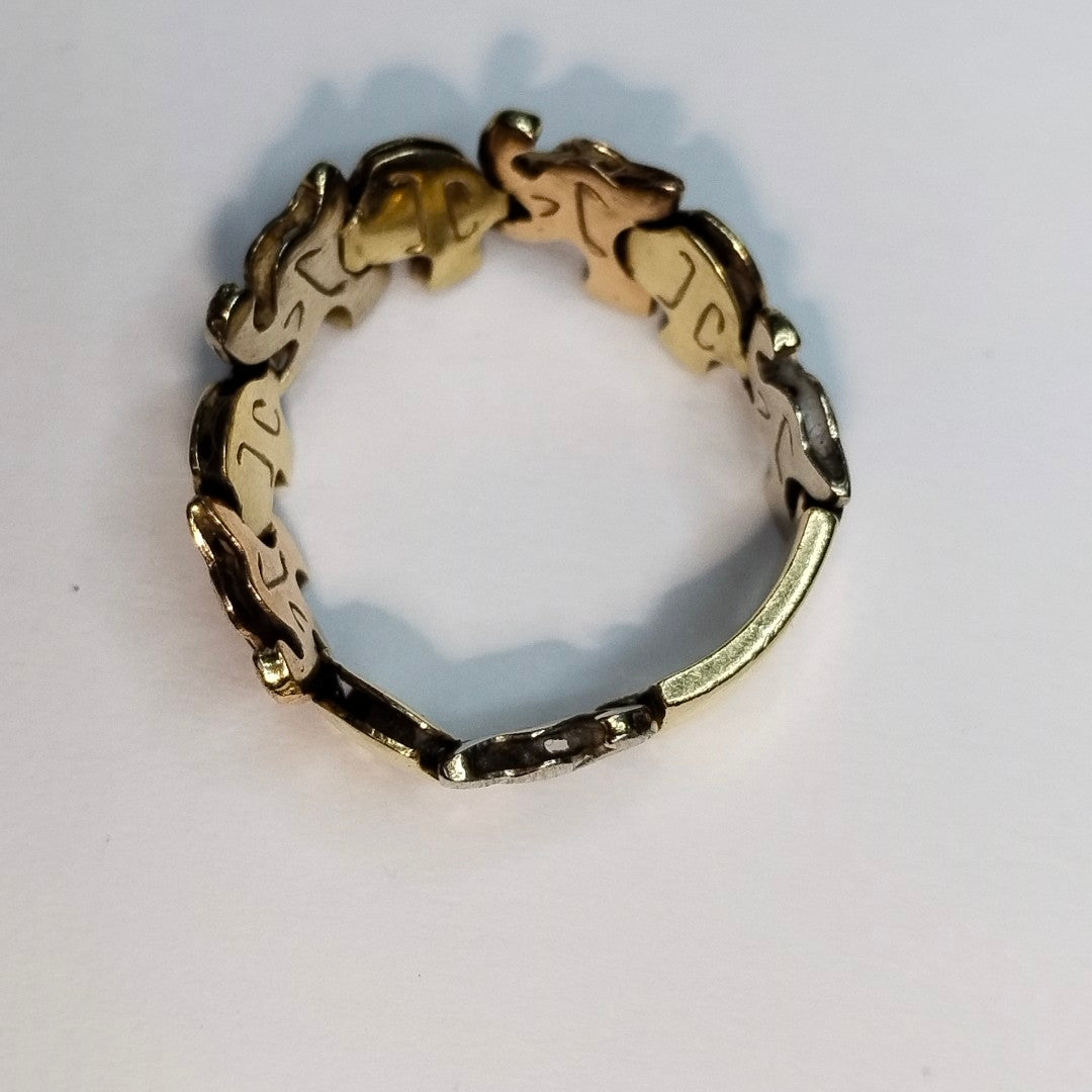 ANILLITO ORO,ORO COMBINADO 14 K 3,50 GRMS (SEMINUEVO)