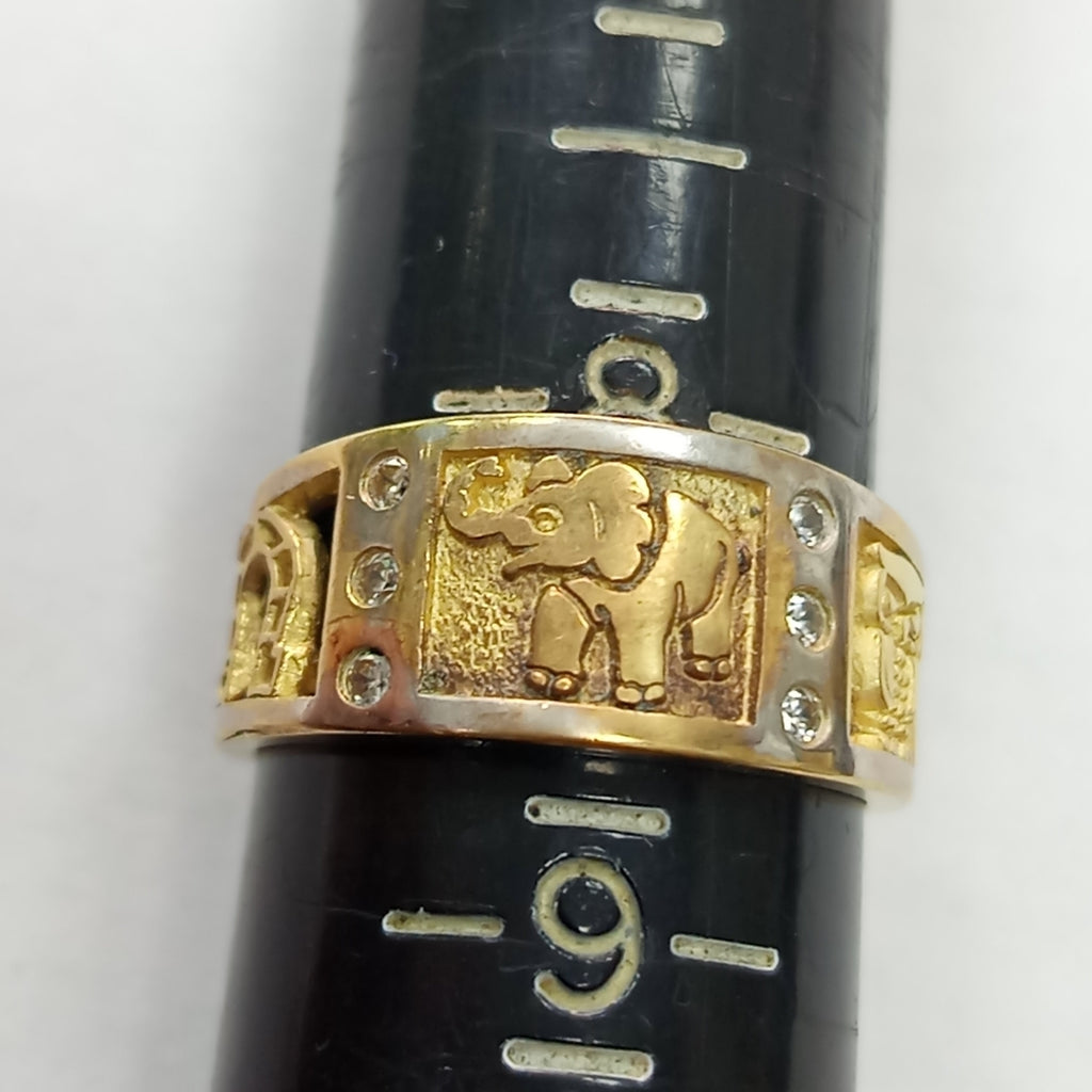 ARGOLLA DE LA SUERTE ORO 14 K 4.7 GRMS (SEMINUEVO)