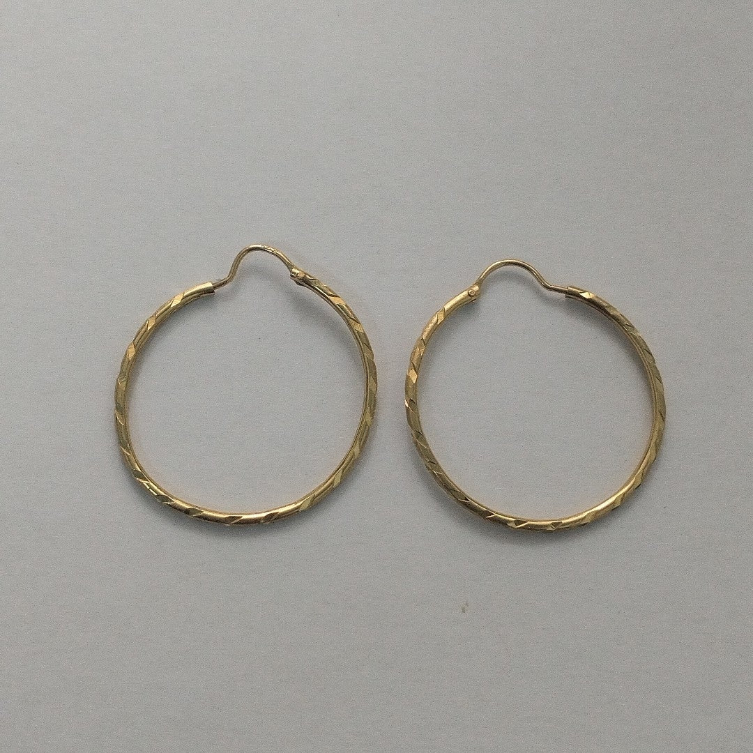 ARRACADAS PAR ORO 14 K 1.5 GRMS (SEMINUEVO)