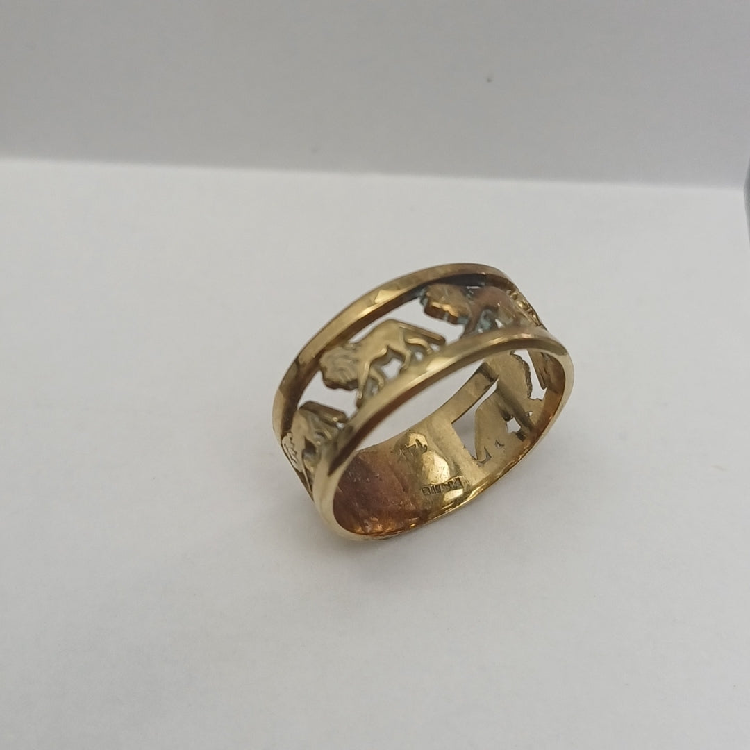 ANILLO ORO 10 K 3 GRMS (SEMINUEVO)