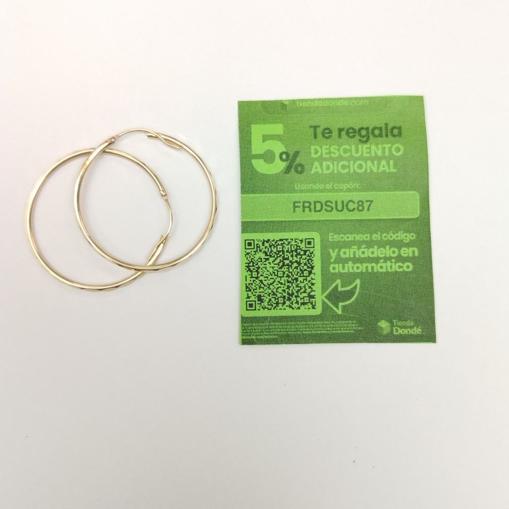ARRACADAS PAR ORO 8 K 2.4 GRMS (SEMINUEVO)