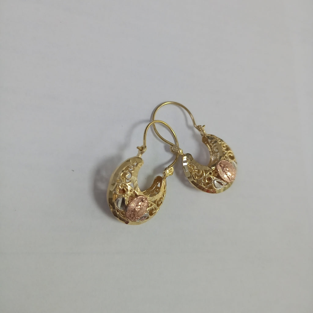 ARRACADAS PAR ORO 14 K 3.6 GRMS (SEMINUEVO)