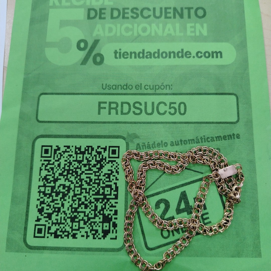 CADENA ORO 8 K 32.7 GRMS (SEMINUEVO)