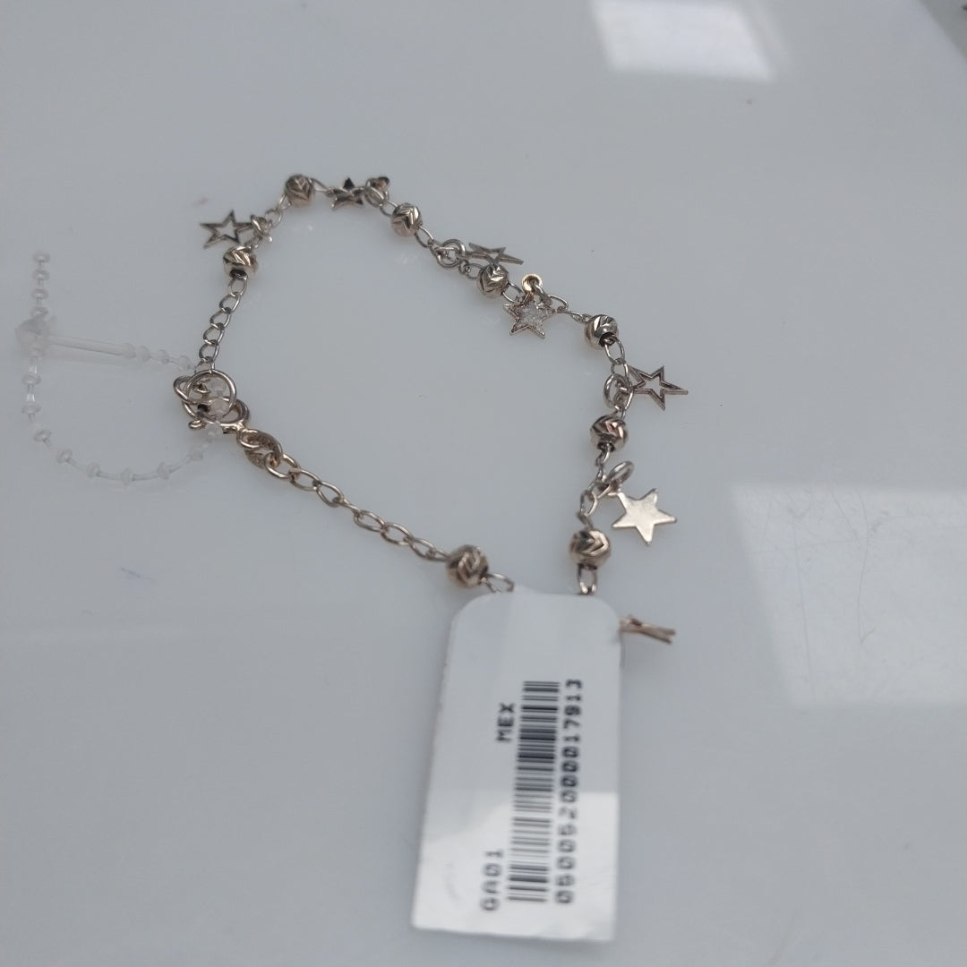 PULSERA TEJIDO ESPECIAL PLATA .925 18 CM 3.1 GR (NUEVO)