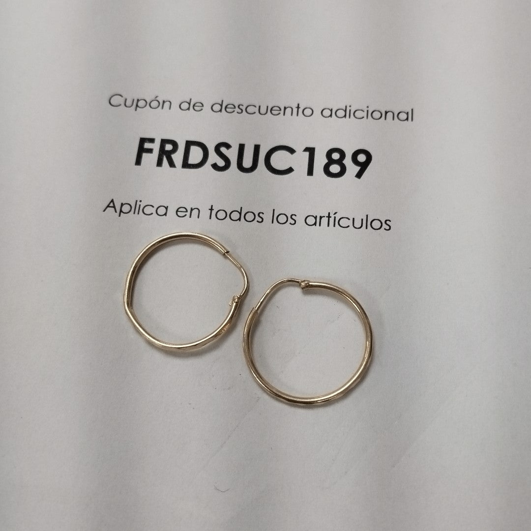 ARRACADAS PAR ORO 14 K 1,40 GRMS (SEMINUEVO)