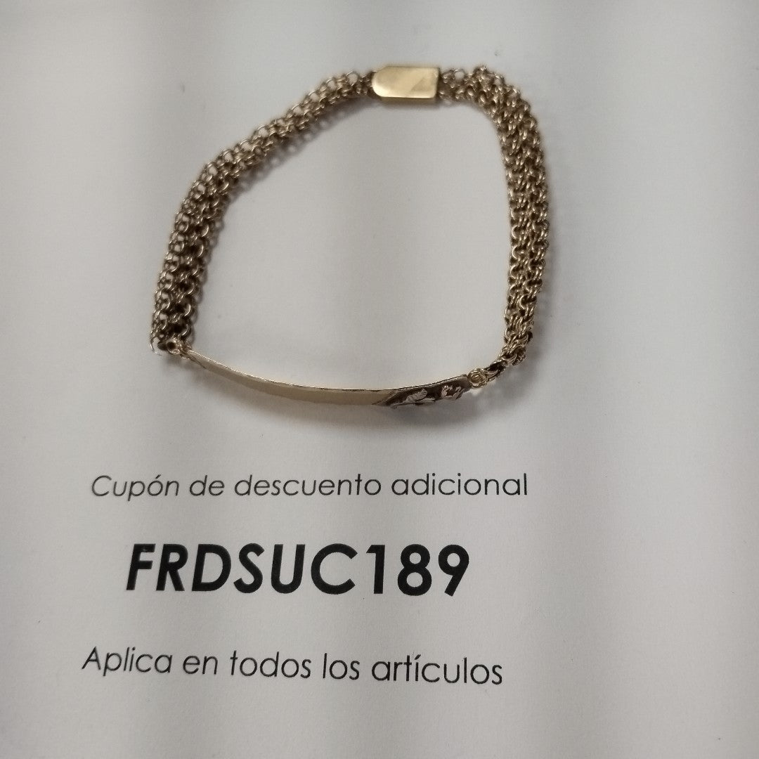 ESCLAVA ORO COMBINADO 14 K 10.9 GRMS (SEMINUEVO)