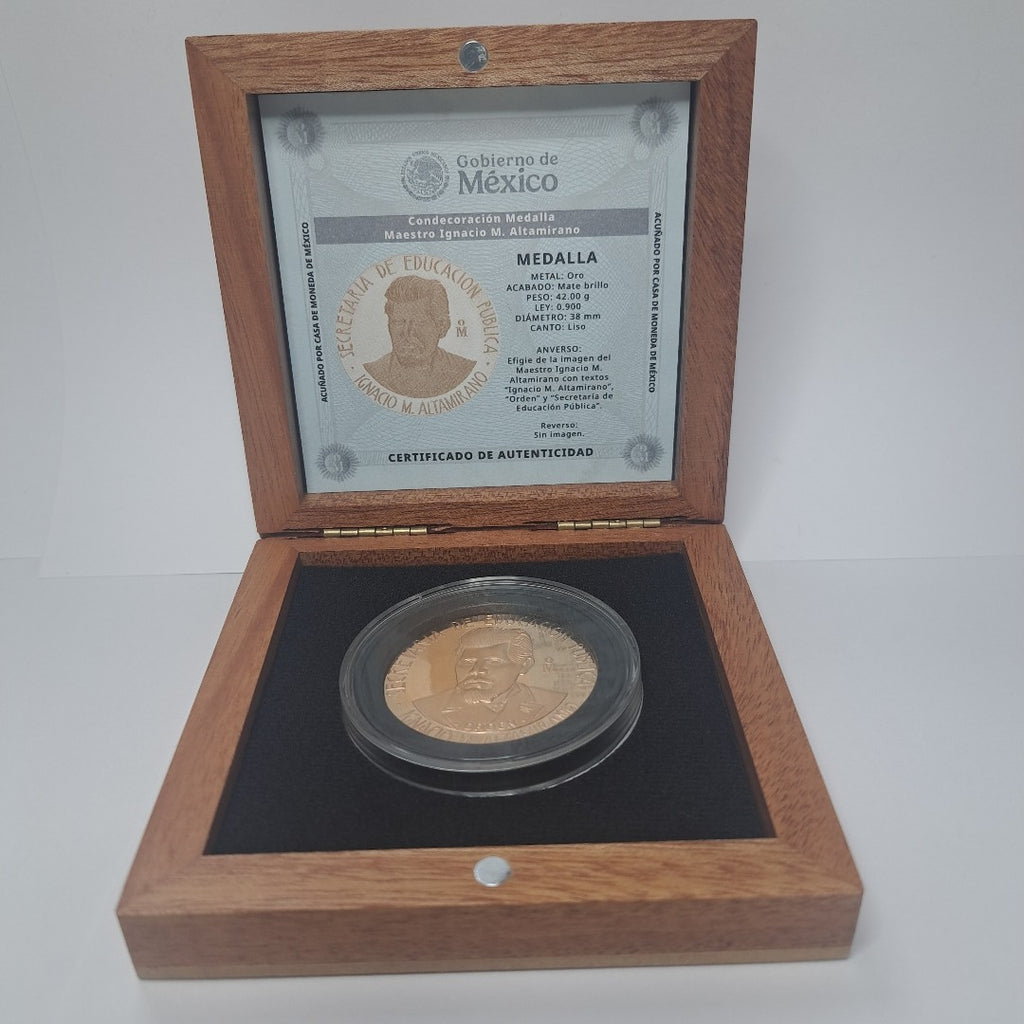 MEDALLA CONMEMORATIVA ORO 21 K 42,10 GRMS (SEMINUEVO)