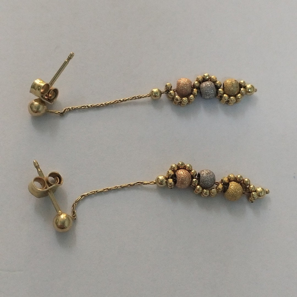 ARETES PAR ORO 14 K 1.5 GRMS (SEMINUEVO)