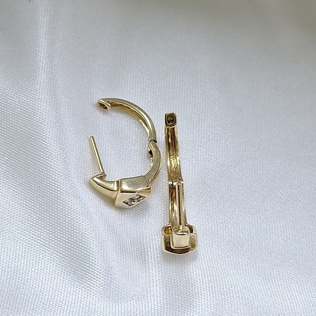 ARETES PAR ORO 14 K 3.1 GRMS (SEMINUEVO)