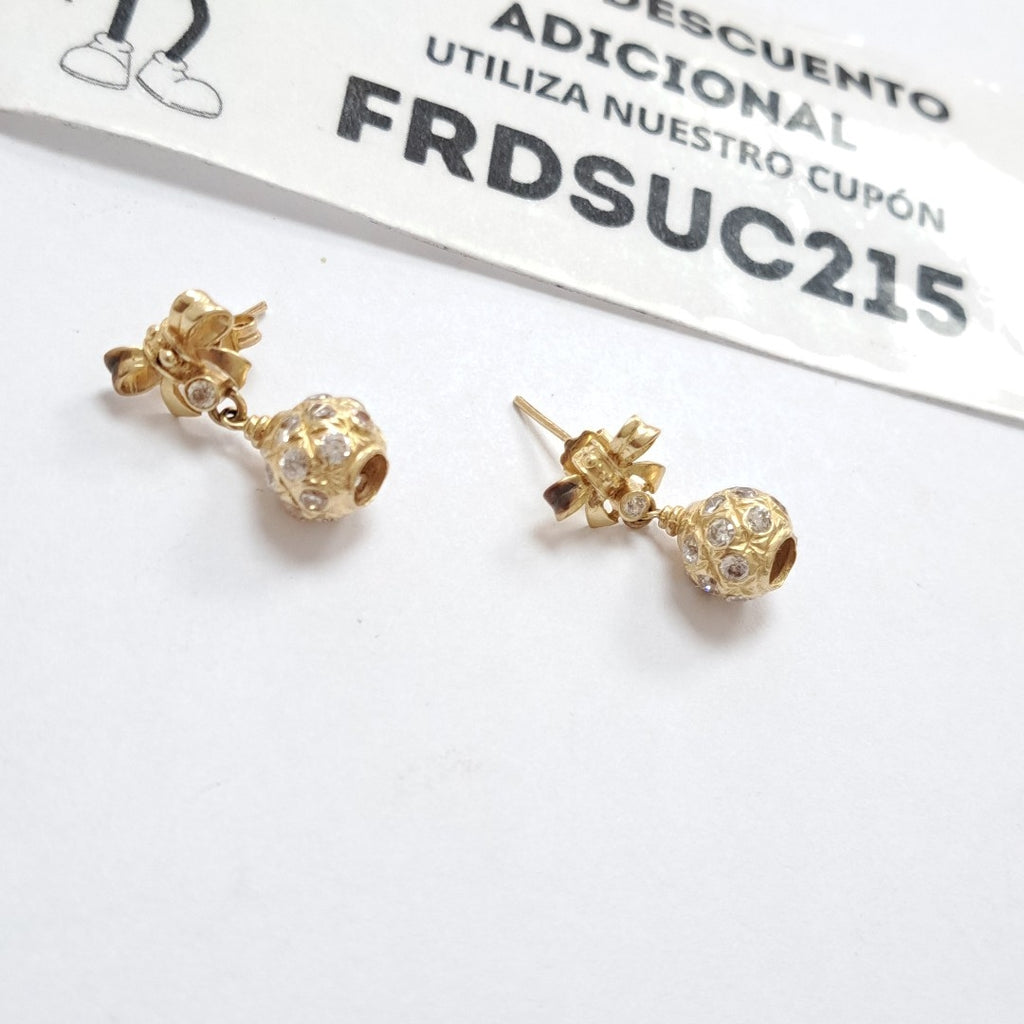 ARETES PAR ORO 14 K 5,40 GRMS (SEMINUEVO)