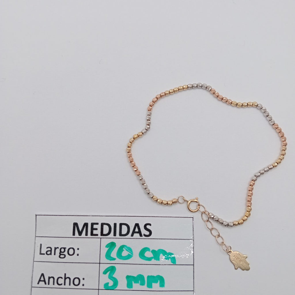 PULSERA ORO COMBINADO 10 K 2,40 GRMS (SEMINUEVO)